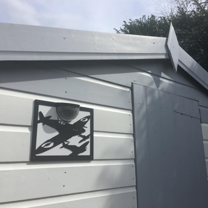 Spitfire Solar Light Wall Plaque